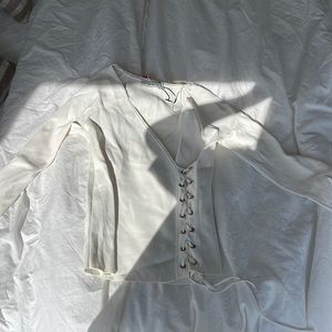 Zara knit top with string detailing